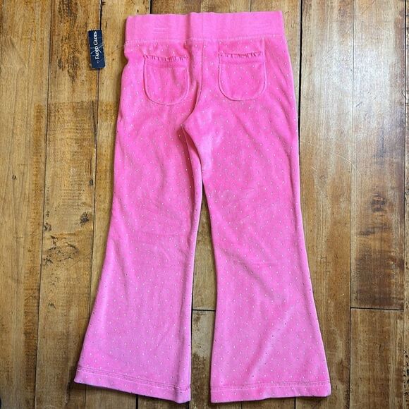 Faded Glory Pants Size 4 to 5 Pink Flared Pants Velour New - Picture 4 of 4